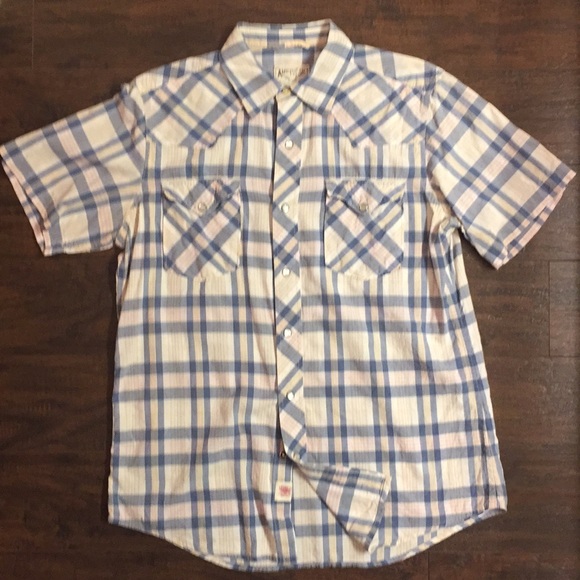 American Living Other - $10 item sale! Plaid pearl snap short sleeve shirt